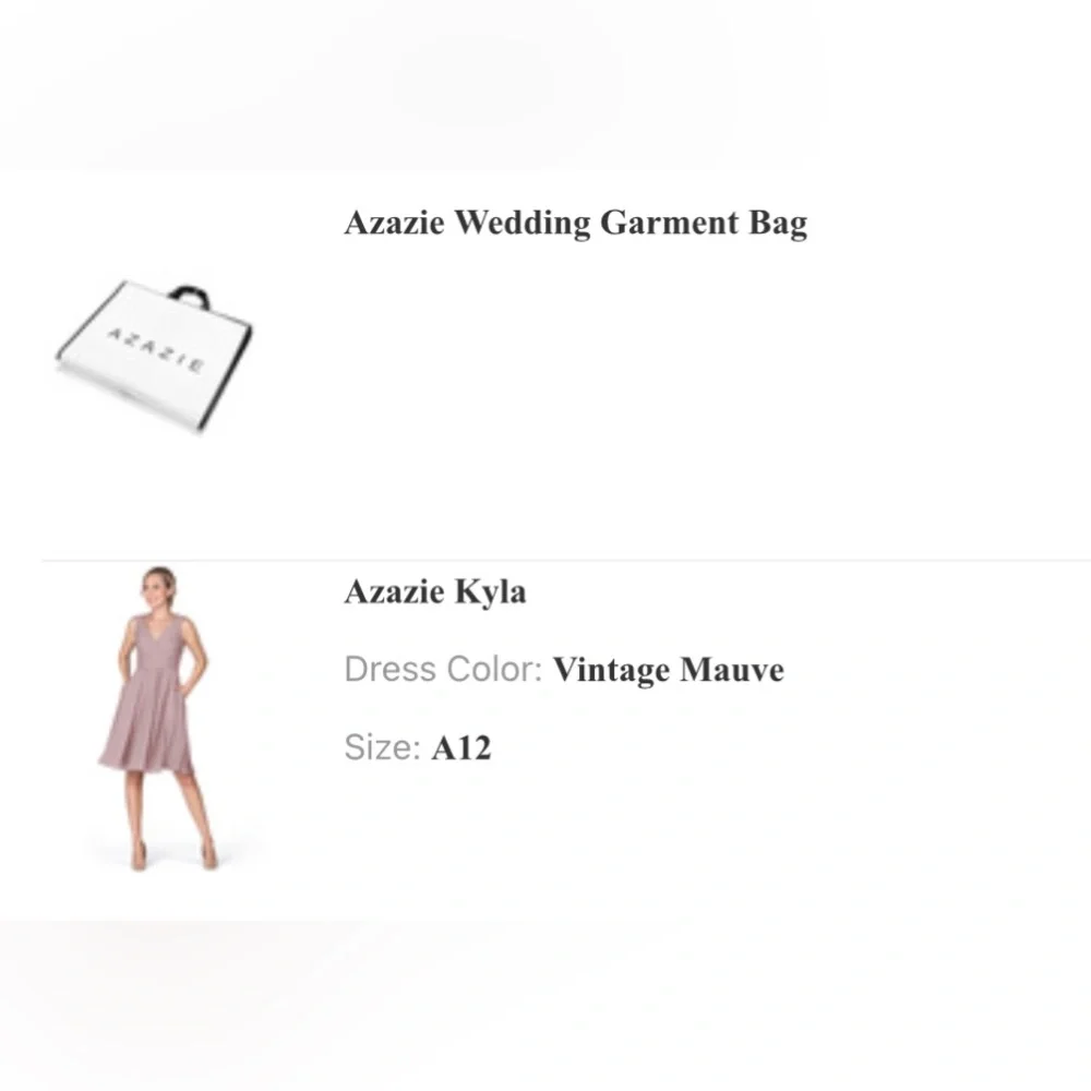 Azazie Kayla mid length bridesmaids formal dress Size A12- with pockets - Picture 2 of 15